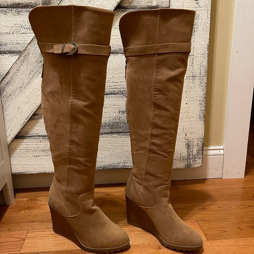 Over The Knee Wedge boot